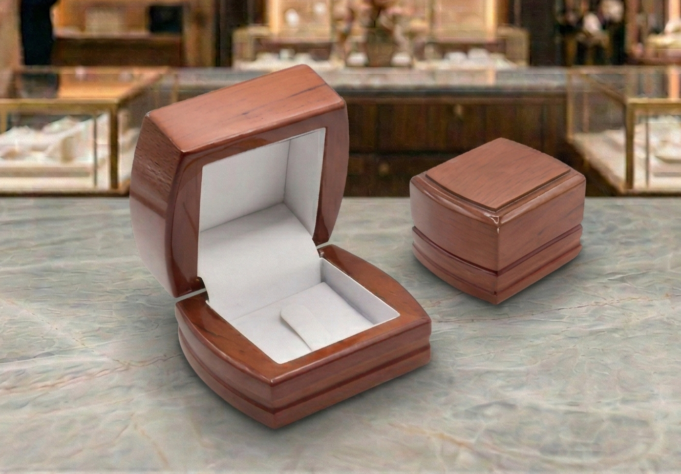 CAJA MADERA ANILLO
